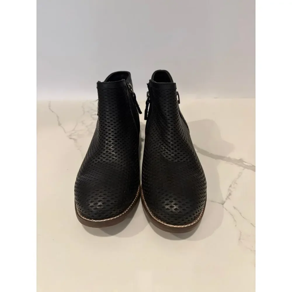 Softwalk Rimini Perf Womens Black Ankle &‎ Booties Boots Size 8 M New !